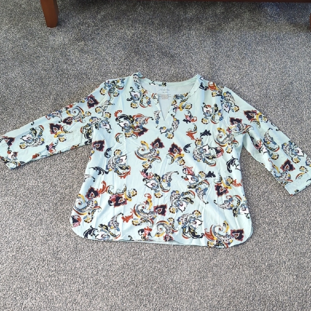 Van Heusen Multicolor Patterned Blouse - image 1